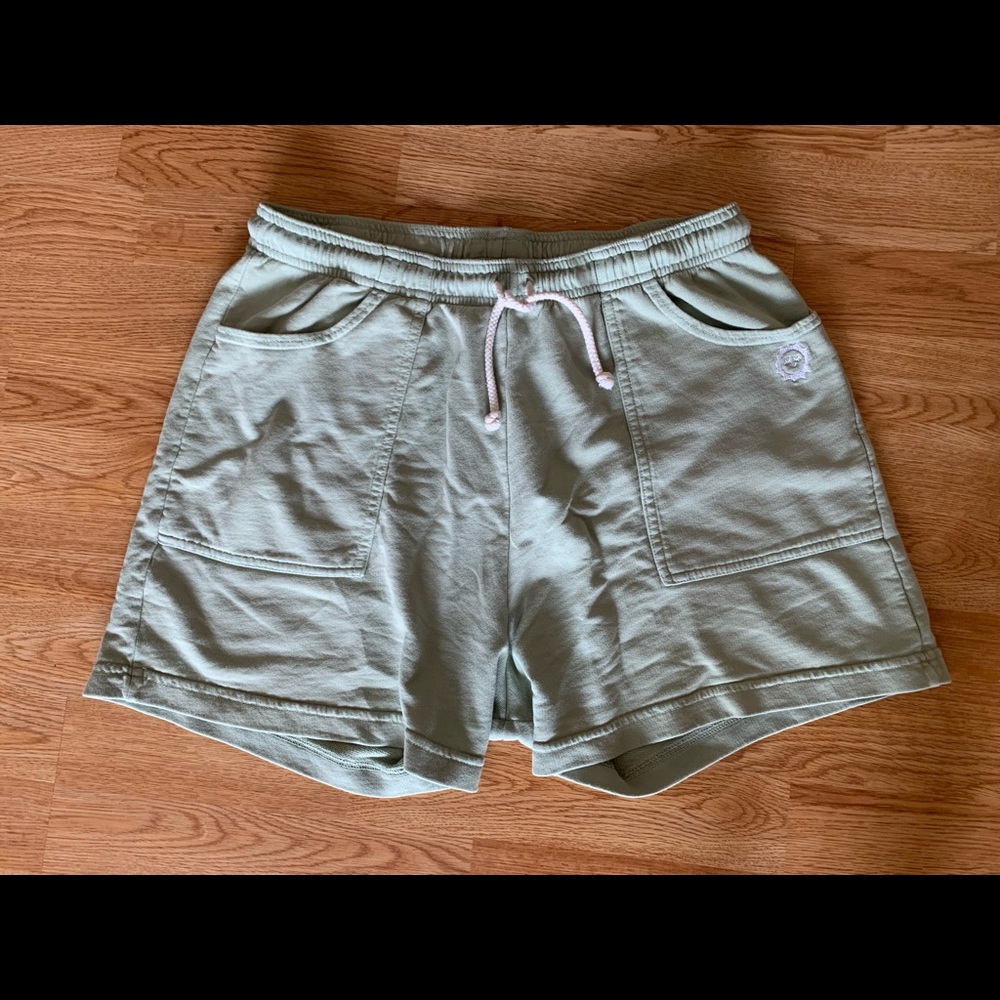 Big Bud Press LIGHTWEIGHT SWEAT SHORTS - SAGE GREEN - Picture 1 of 3